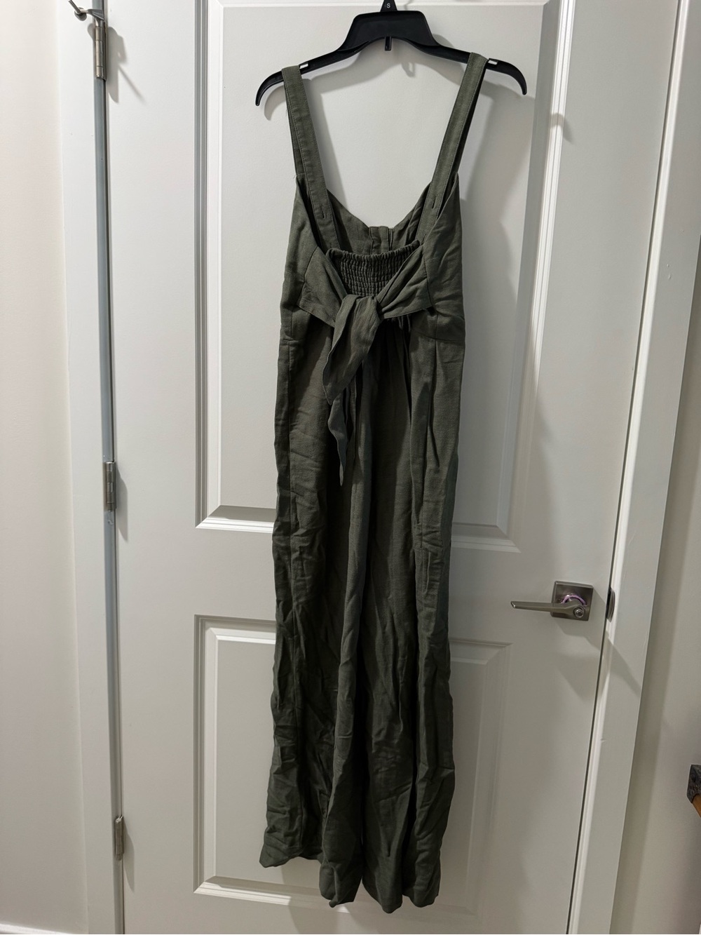wild fable Olive Green Button-Front Wide-Leg Jumpsuit - Picture 3 of 5